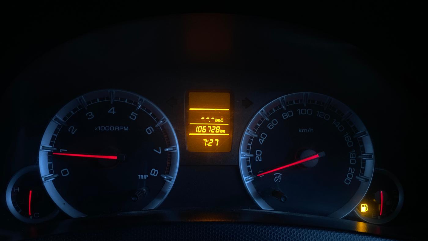 2015 Maruti Swift VXI, Petrol, Manual, 1,06,754 km, Odometer Image