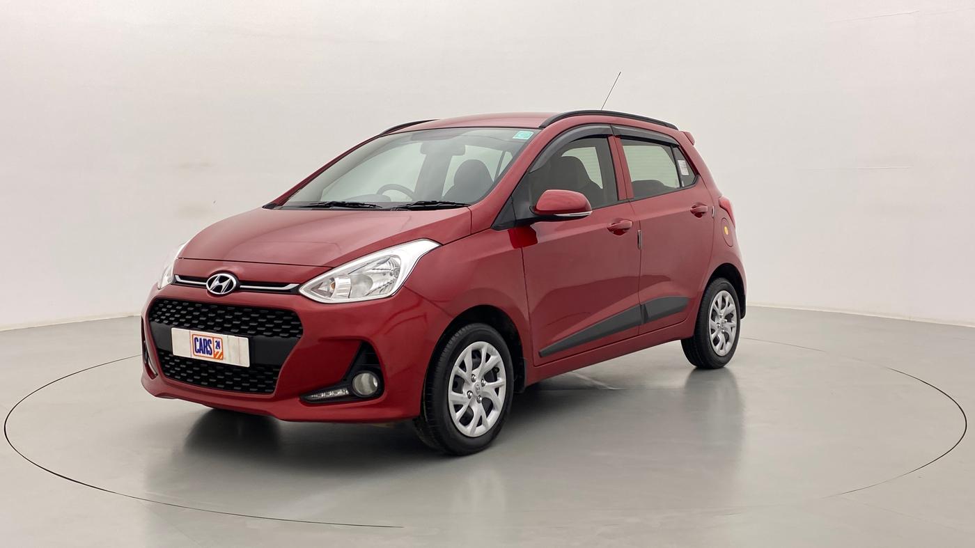 2019 Hyundai Grand i10 SPORTZ 1.2 KAPPA VTVT, Petrol, Manual, 17,006 km, Left Front Diagonal