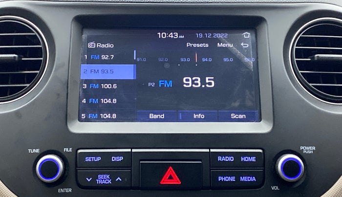 2019 Hyundai Grand i10 SPORTZ 1.2 KAPPA VTVT, Petrol, Manual, 17,006 km, Infotainment System