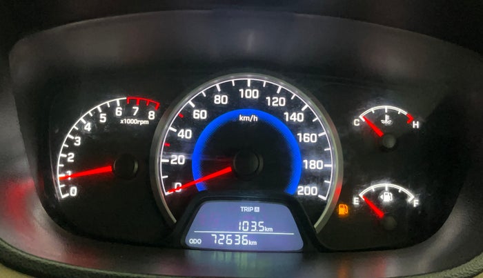 2019 Hyundai Grand i10 MAGNA 1.2 KAPPA VTVT, Petrol, Manual, 72,636 km, Odometer Image