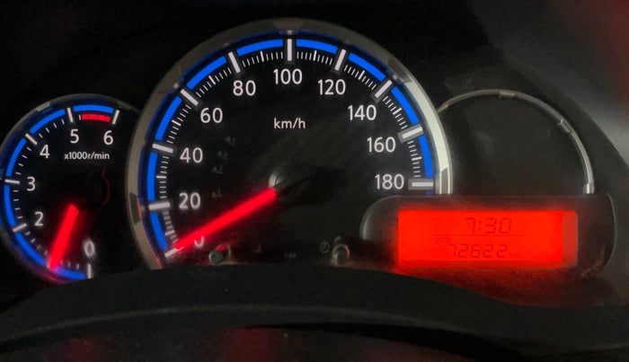 2019 Datsun Go T, Petrol, Manual, 72,611 km, Odometer Image