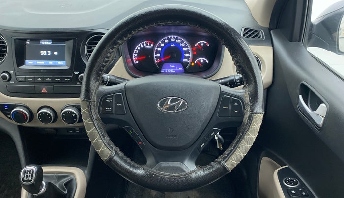 2017 Hyundai Grand i10 SPORTZ 1.2 KAPPA VTVT, Petrol, Manual, 61,390 km, Steering Wheel Close Up