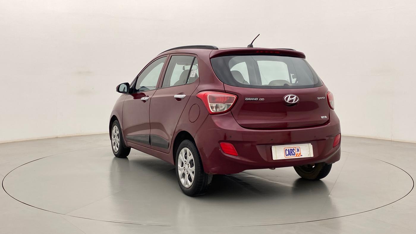 2014 Hyundai Grand i10 SPORTZ 1.2 KAPPA VTVT, Petrol, Manual, 60,509 km, Left Back Diagonal