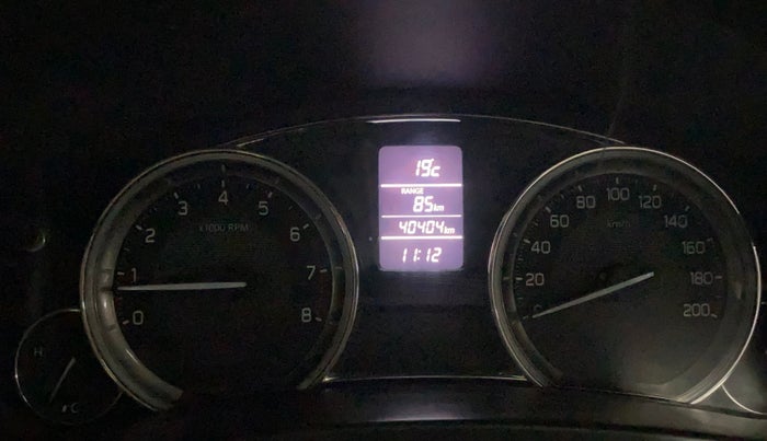 2017 Maruti Ciaz ZXI+, Petrol, Manual, 40,334 km, Odometer Image