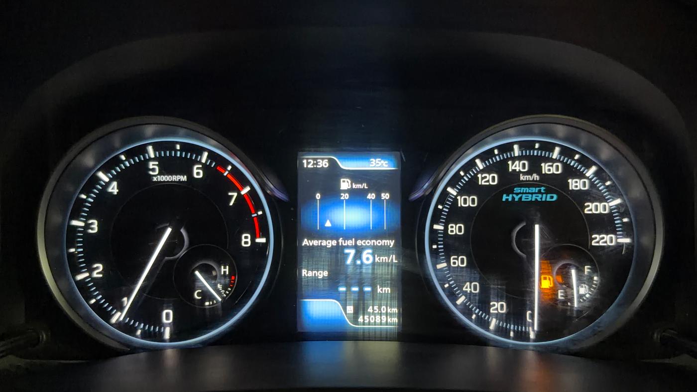 2021 Maruti Ertiga ZXI+ SHVS, Petrol, Manual, 45,083 km, Odometer Image