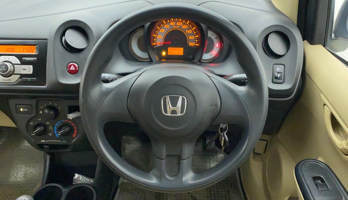 2015 Honda Brio E MT, Petrol, Manual, 42,970 km, Steering Wheel Close Up