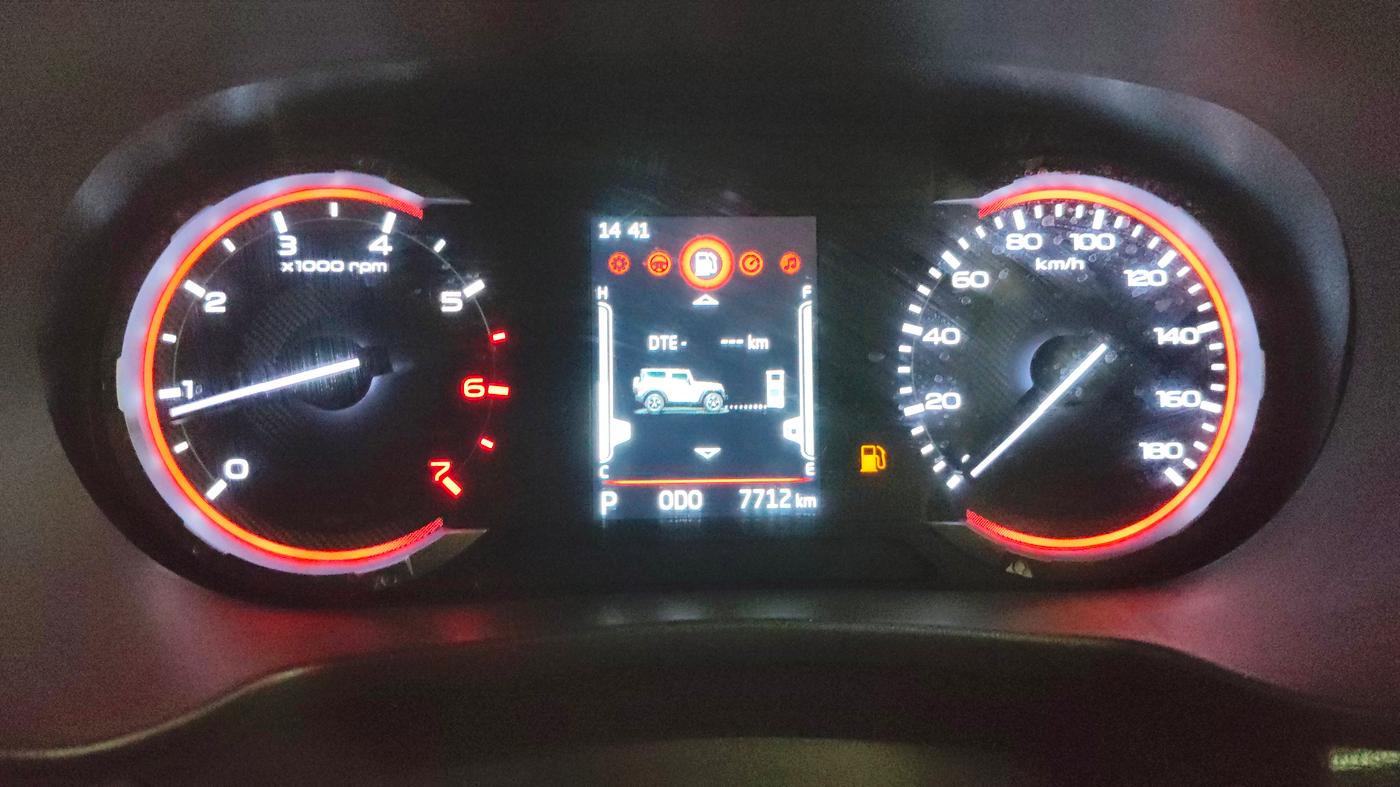 2023 Mahindra Thar LX P 2WD AT HT, Petrol, Automatic, 7,686 km, Odometer Image