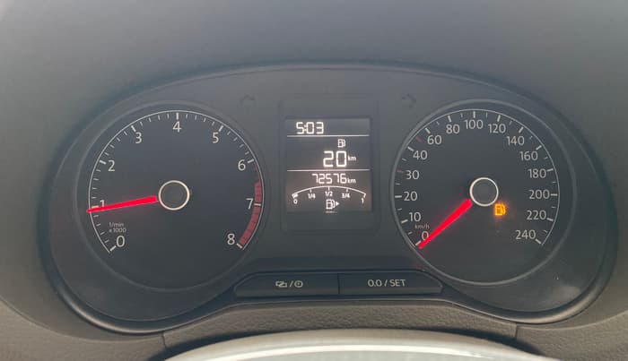 2020 Volkswagen Vento HIGHLINE 1.0L TSI, Petrol, Manual, 72,576 km, Odometer Image