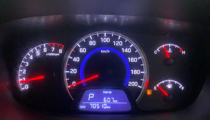 2016 Hyundai Grand i10 ASTA AT 1.2 KAPPA VTVT, Petrol, Automatic, 70,453 km, Odometer Image