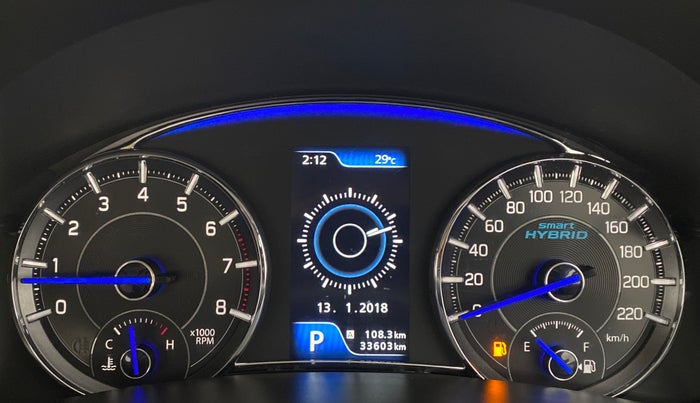 2018 Maruti Ciaz ALPHA 1.5 AT SHVS, Petrol, Automatic, 33,639 km, Odometer Image