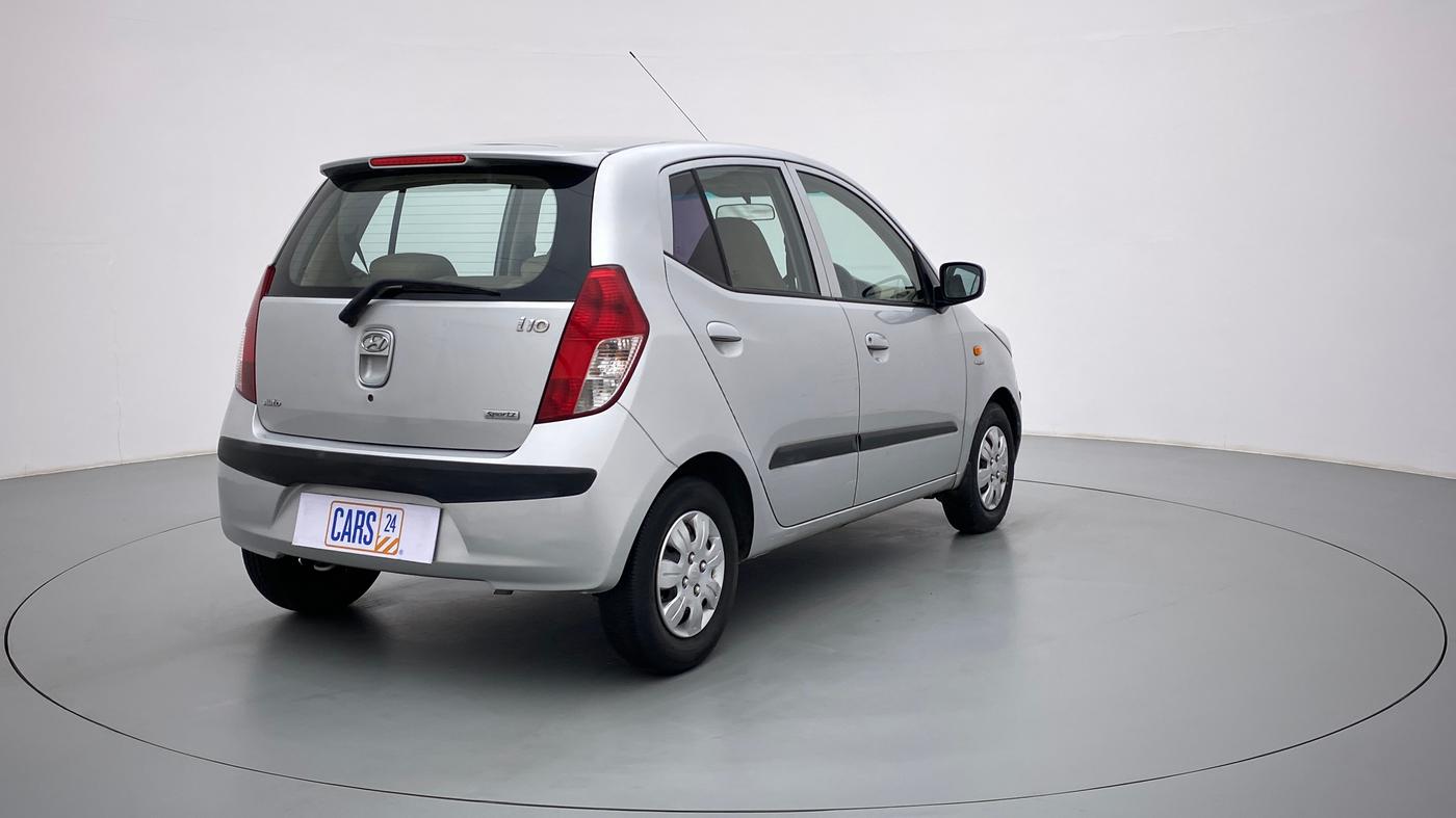 2009 Hyundai i10 SPORTZ 1.2 AT, Petrol, Automatic, 49,891 km, Right Back Diagonal