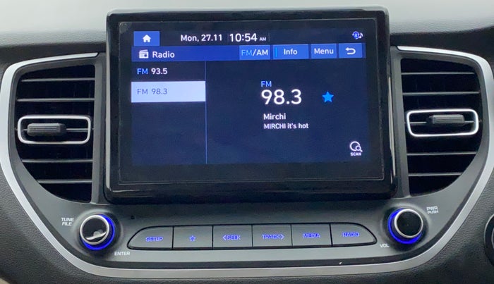 2020 Hyundai Verna SX 1.5 VTVT, Petrol, Manual, 7,622 km, Infotainment System