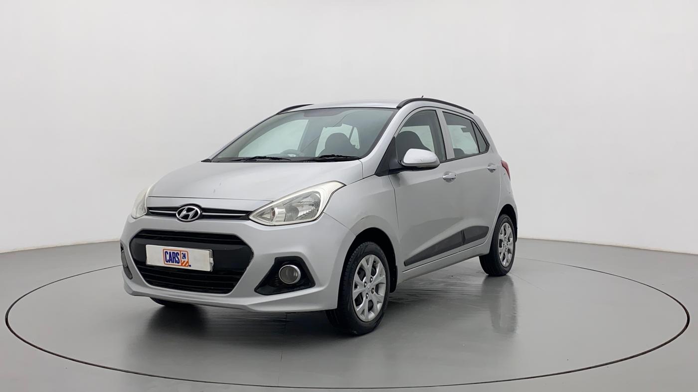 2013 Hyundai Grand i10 SPORTZ 1.2 KAPPA VTVT, Petrol, Manual, 1,00,490 km, Left Front Diagonal
