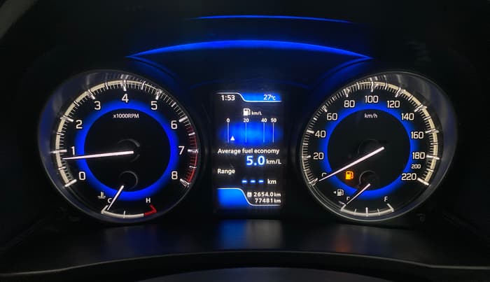 2016 Maruti Baleno ALPHA PETROL 1.2, Petrol, Manual, 77,553 km, Odometer Image