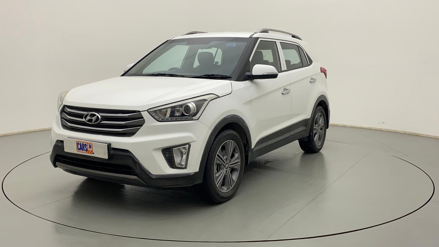 2017 Hyundai Creta SX PLUS AT 1.6 PETROL, Petrol, Automatic, 90,860 km, Left Front Diagonal