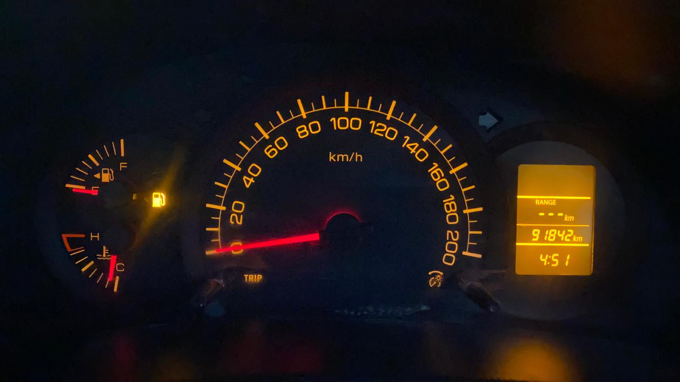 2016 Maruti Swift LXI (O), CNG, Manual, 91,862 km, Odometer Image