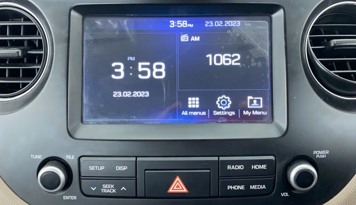 2017 Hyundai Grand i10 SPORTZ AT 1.2 KAPPA VTVT, Petrol, Automatic, 35,366 km, Infotainment System