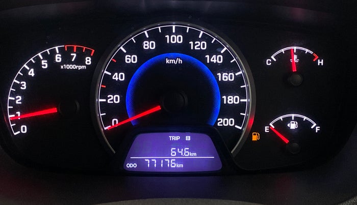 2013 Hyundai Grand i10 ASTA 1.2 KAPPA VTVT, Petrol, Manual, 77,141 km, Odometer Image