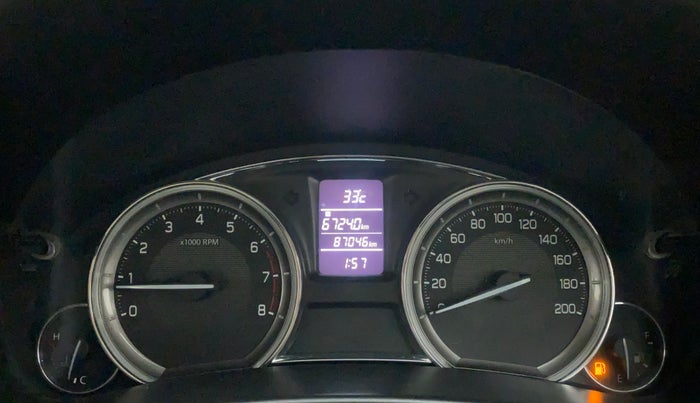 2016 Maruti Ciaz ZXI+, Petrol, Manual, 87,302 km, Odometer Image
