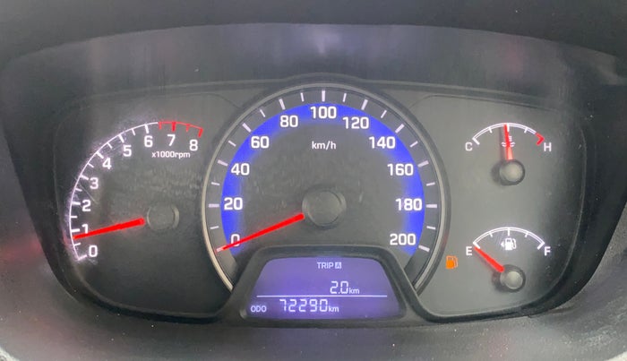 2014 Hyundai Xcent SX 1.2, Petrol, Manual, 72,288 km, Odometer Image
