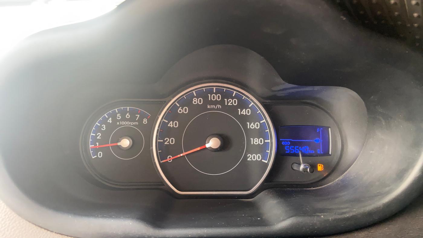2013 Hyundai i10 MAGNA 1.2, Petrol, Manual, 55,606 km, Odometer Image