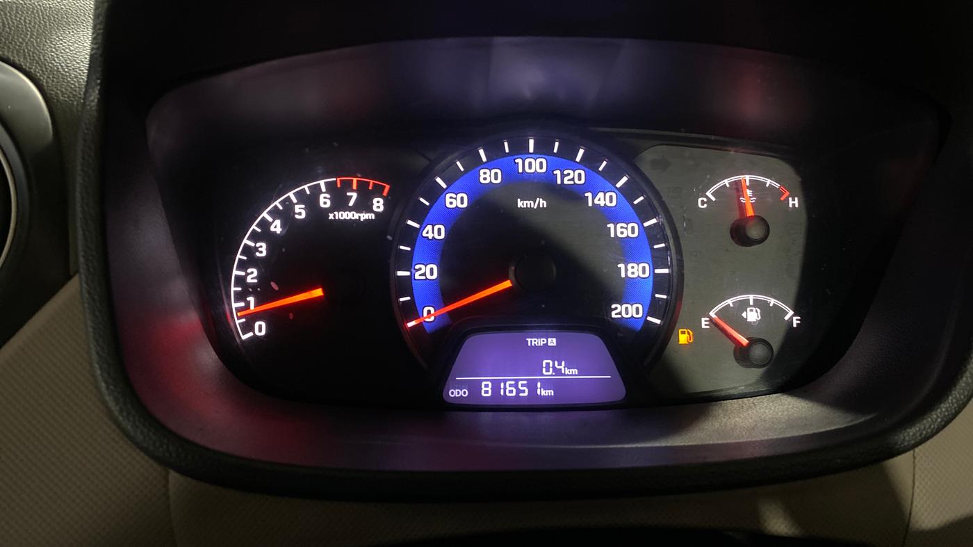 2015 Hyundai Xcent S 1.2, Petrol, Manual, 81,636 km, Odometer Image
