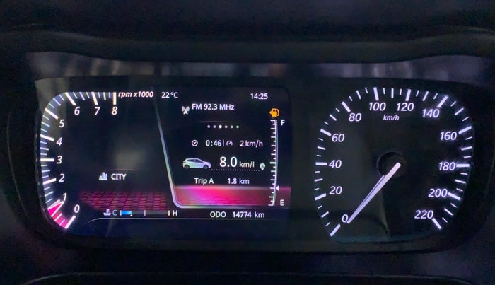 2020 Tata ALTROZ XZ 1.2, Petrol, Manual, 14,826 km, Odometer Image