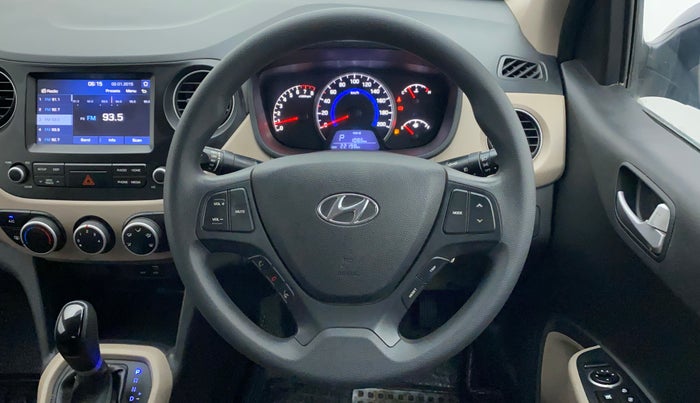 2018 Hyundai Grand i10 SPORTZ AT 1.2 KAPPA VTVT, Petrol, Automatic, 22,456 km, Steering Wheel Close Up
