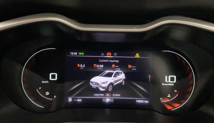 2022 MG ASTOR SHARP 1.3 TURBO AT, Petrol, Automatic, 74,892 km, Odometer Image