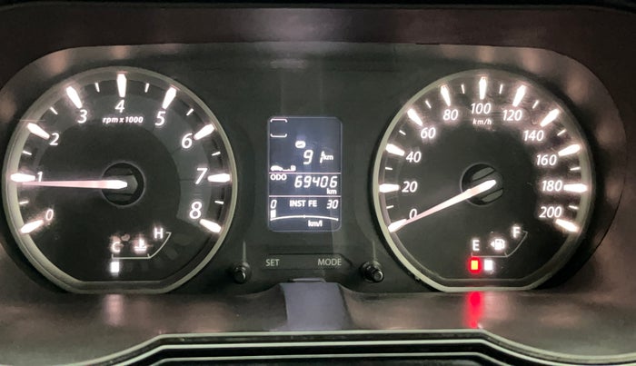 2014 Tata Zest XMS PETROL, Petrol, Manual, 69,402 km, Odometer Image