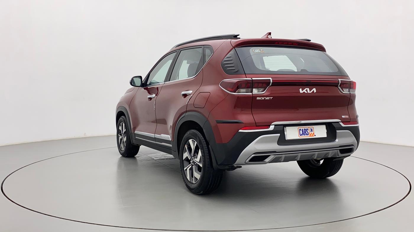 2023 KIA SONET HTX 1.0 DCT, Petrol, Automatic, 747 km, Left Back Diagonal