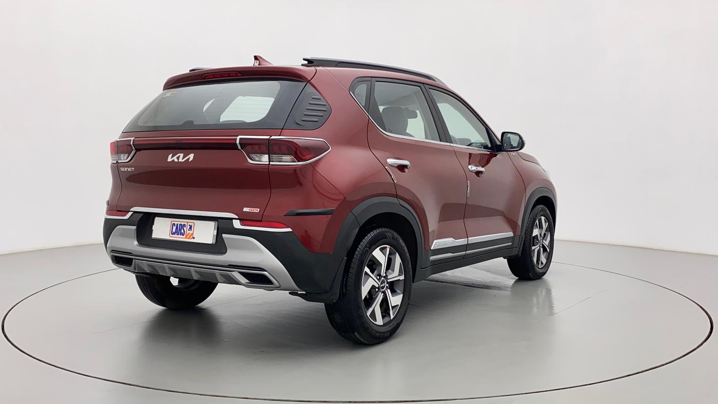 2023 KIA SONET HTX 1.0 DCT, Petrol, Automatic, 747 km, Right Back Diagonal