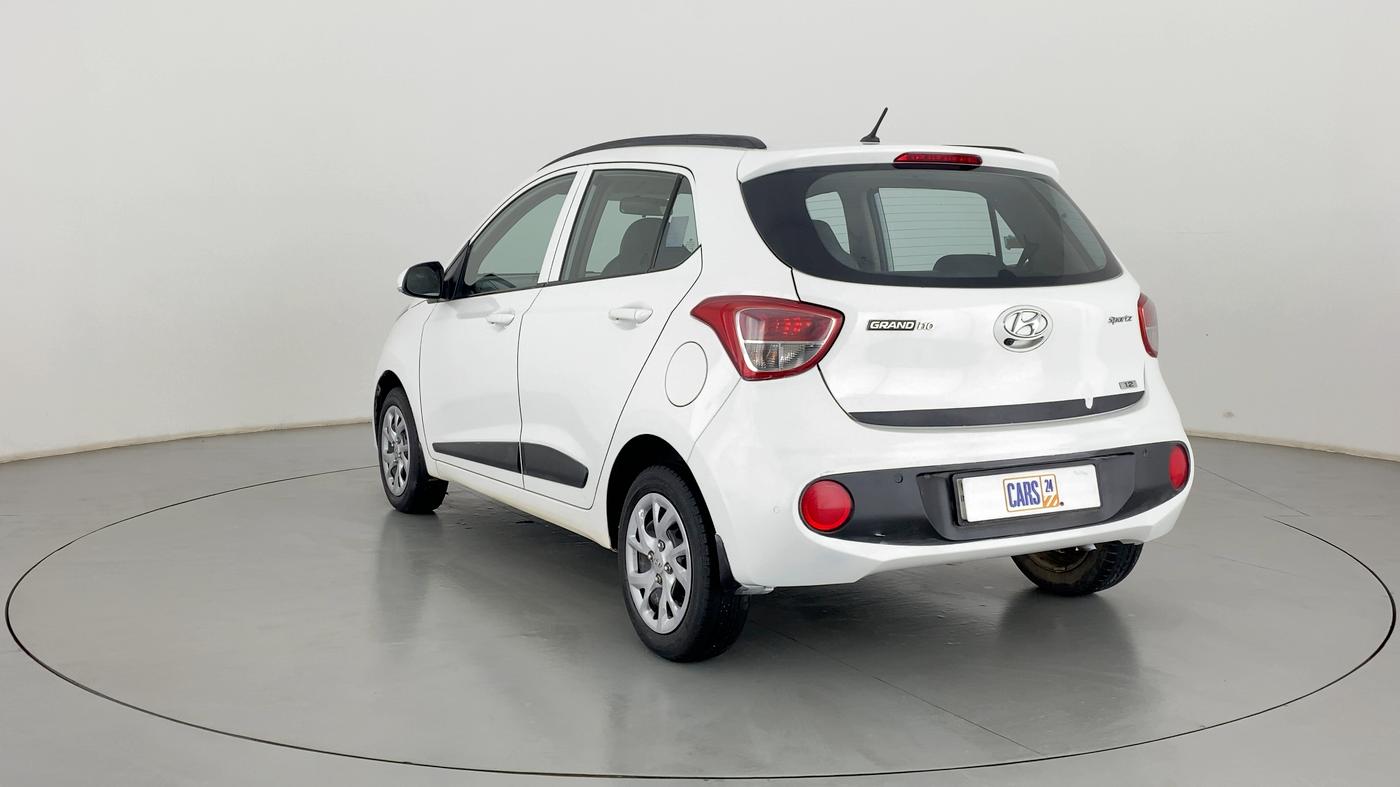 2017 Hyundai Grand i10 SPORTZ (O) 1.2 KAPPA VTVT, Petrol, Manual, 50,446 km, Left Back Diagonal