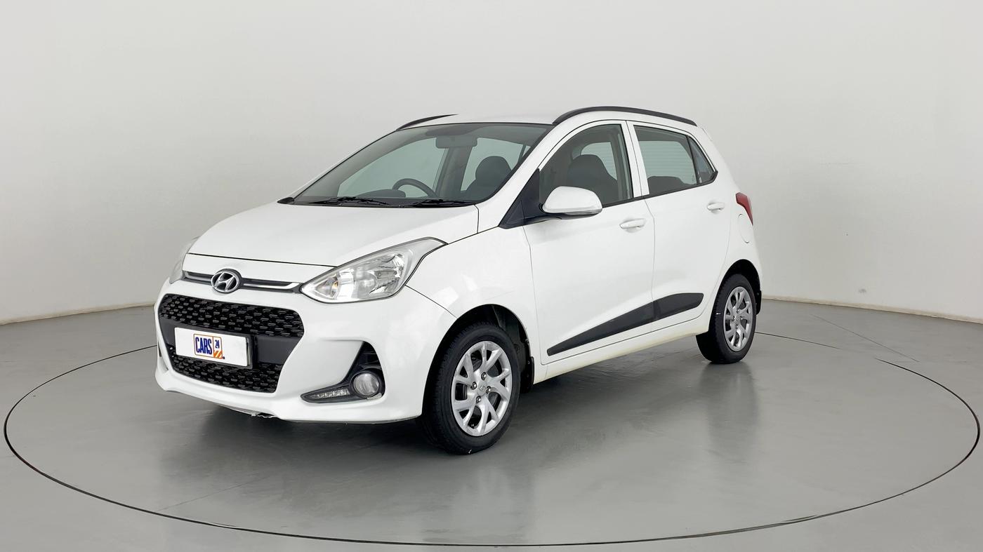 2017 Hyundai Grand i10 SPORTZ (O) 1.2 KAPPA VTVT, Petrol, Manual, 50,446 km, Left Front Diagonal