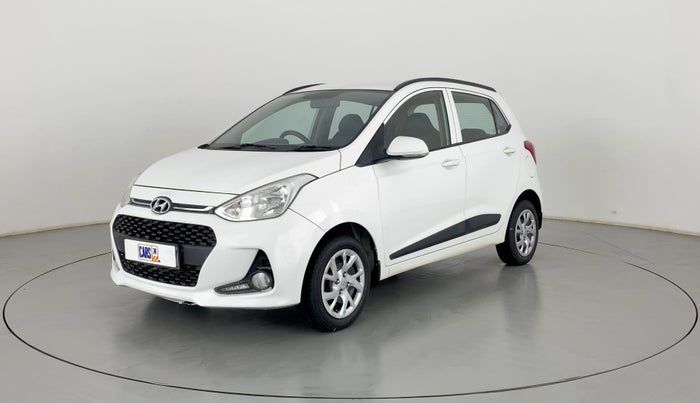 2017 Hyundai Grand i10 SPORTZ (O) 1.2 KAPPA VTVT, Petrol, Manual, 50,446 km, Left Front Diagonal