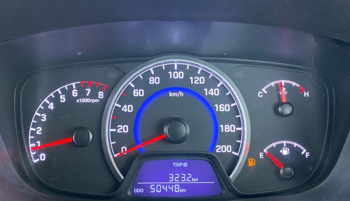 2017 Hyundai Grand i10 SPORTZ (O) 1.2 KAPPA VTVT, Petrol, Manual, 50,446 km, Odometer Image
