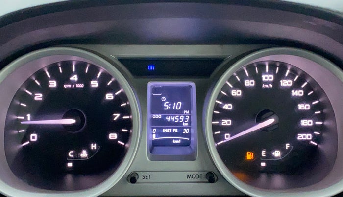 2016 Tata Tiago XZ PETROL, Petrol, Manual, 44,593 km, Odometer Image