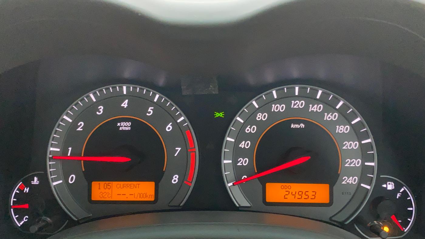 2009 Toyota Corolla Altis 1.8 G, Petrol, Manual, 25,001 km, Odometer Image