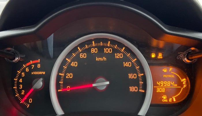 2020 Maruti Celerio VXI (O) CNG, CNG, Manual, 49,984 km, Odometer Image