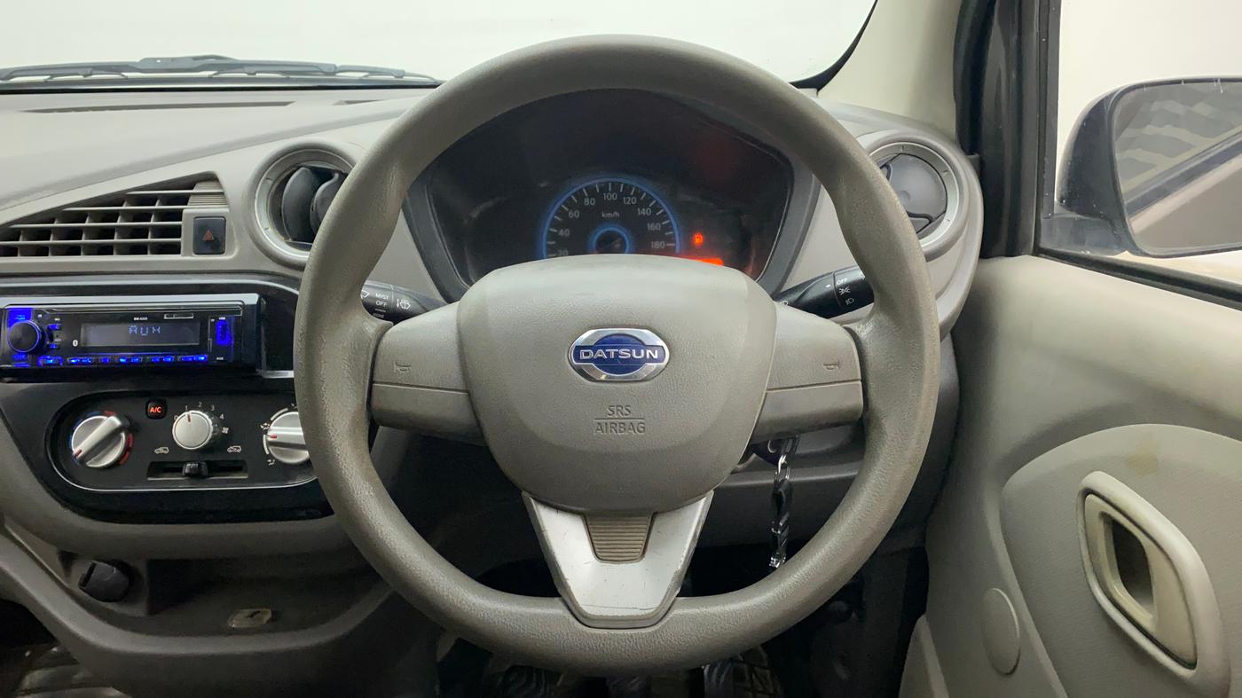 2016 Datsun Redi Go S, Petrol, Manual, 58,107 km, Steering Wheel Close Up