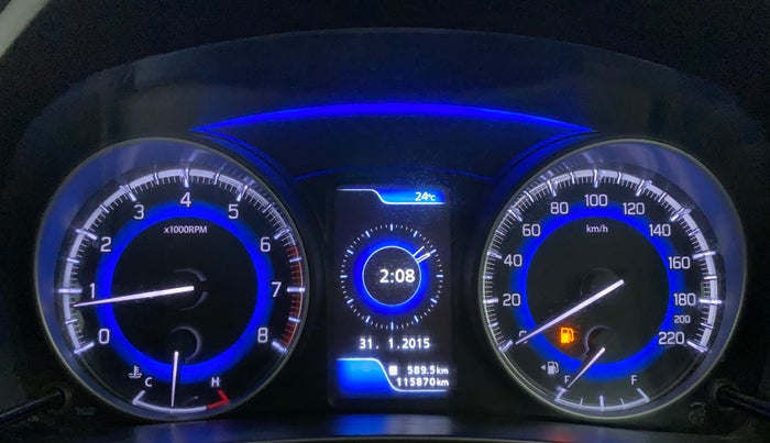 2017 Maruti Baleno ZETA PETROL 1.2, Petrol, Manual, 1,15,870 km, Odometer Image
