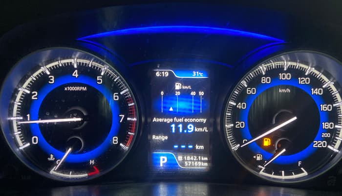 2021 Maruti Baleno ALPHA CVT PETROL 1.2, Petrol, Automatic, 57,156 km, Odometer Image