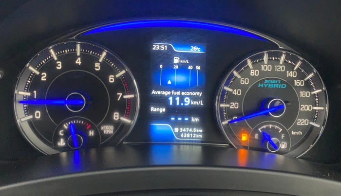 2022 Maruti Ciaz ZETA 1.5 SHVS MT PETROL, Petrol, Manual, 43,844 km, Odometer Image