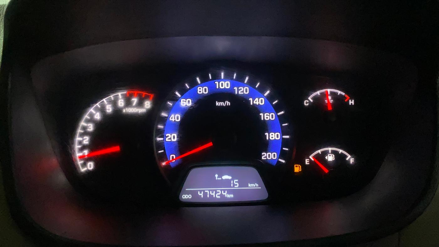 2014 Hyundai Xcent BASE 1.2, Petrol, Manual, 47,410 km, Odometer Image