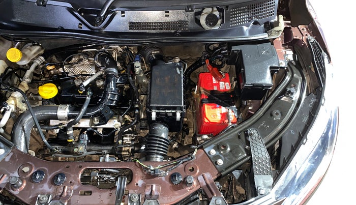 2021 Nissan MAGNITE XV TURBO CVT DUAL TONE, Petrol, Automatic, 1,02,983 km, Engine View - Left