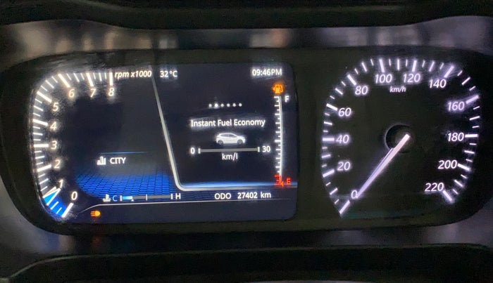 2020 Tata ALTROZ XZ PETROL, Petrol, Manual, 27,394 km, Odometer Image