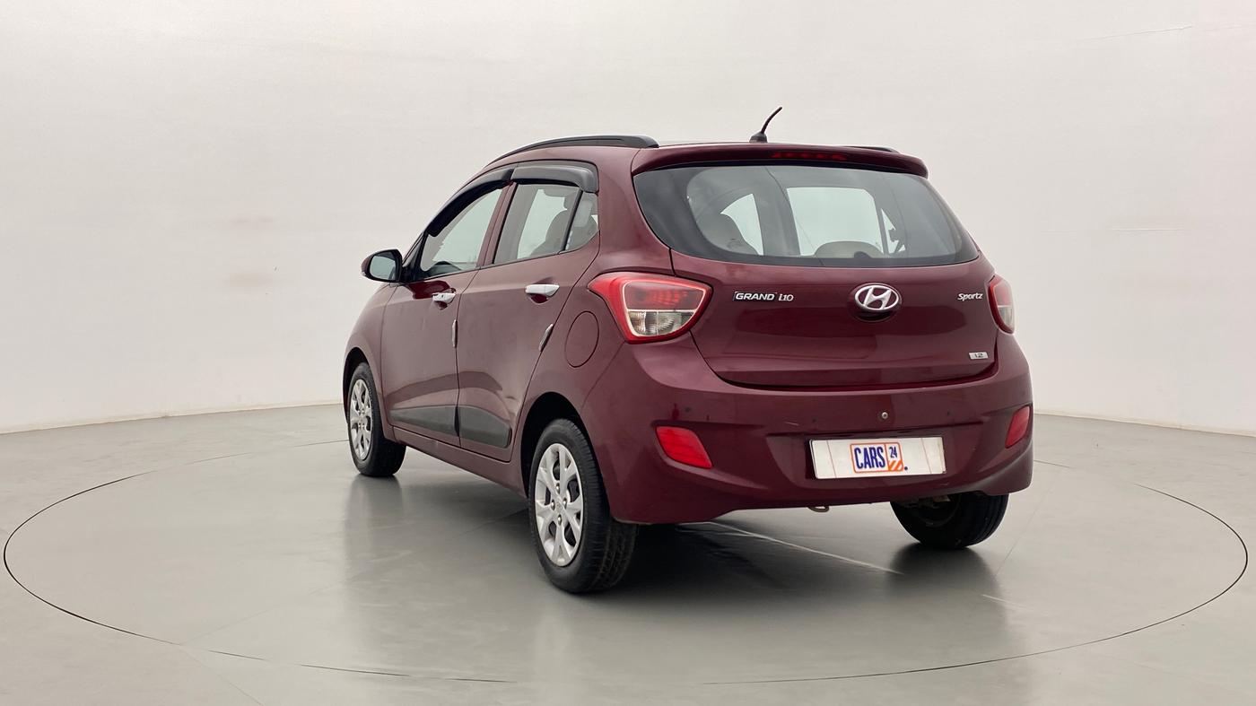 2014 Hyundai Grand i10 SPORTZ 1.2 KAPPA VTVT, Petrol, Manual, 38,143 km, Left Back Diagonal