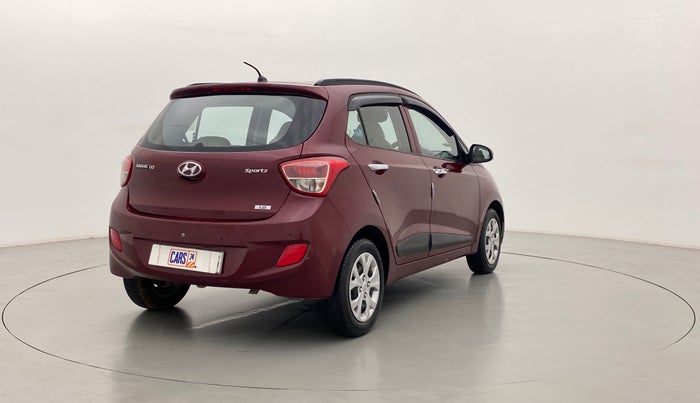2014 Hyundai Grand i10 SPORTZ 1.2 KAPPA VTVT, Petrol, Manual, 38,143 km, Right Back Diagonal