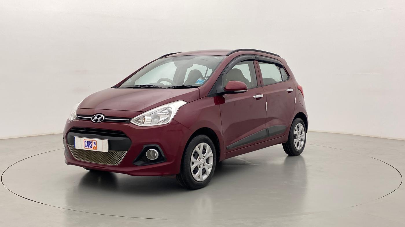 2014 Hyundai Grand i10 SPORTZ 1.2 KAPPA VTVT, Petrol, Manual, 38,143 km, Left Front Diagonal