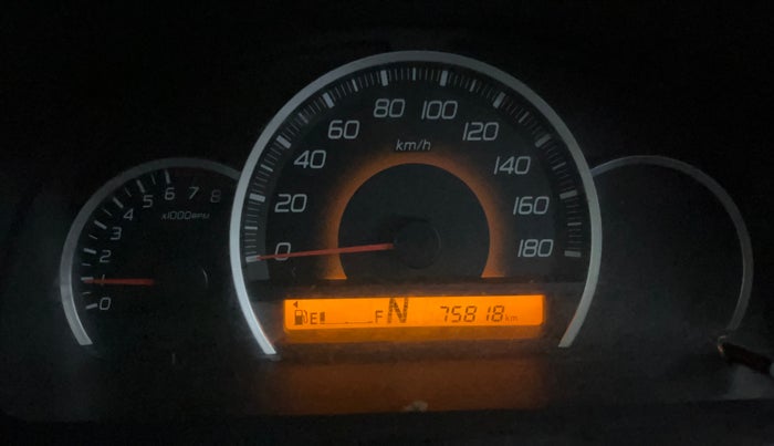 2016 Maruti Wagon R 1.0 VXI AMT, Petrol, Automatic, 75,807 km, Odometer Image
